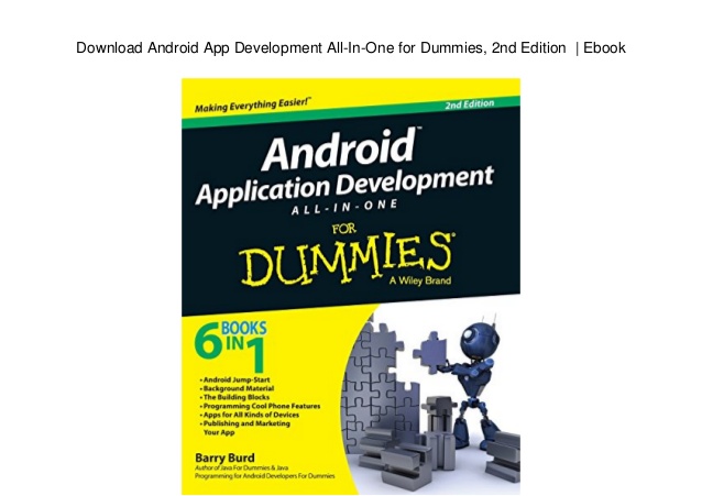 Android Application Development For Dummies 2nd Edition Free Download